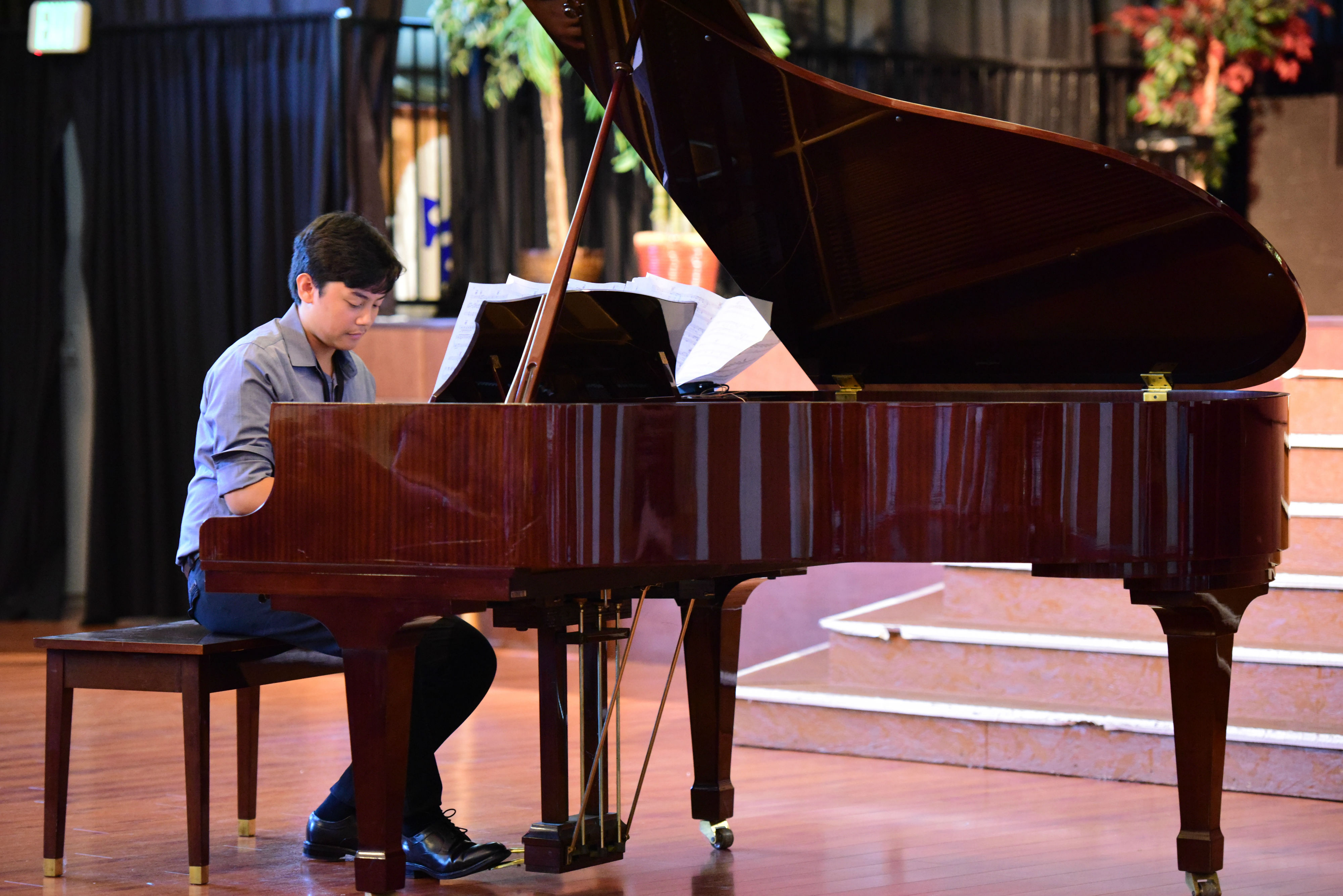 Piano Recital Photo Of Student During Piano Recital